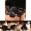 Black Spider Plush Toy Soft And Cuddly Ideal For Pranks And Sofa Cushions