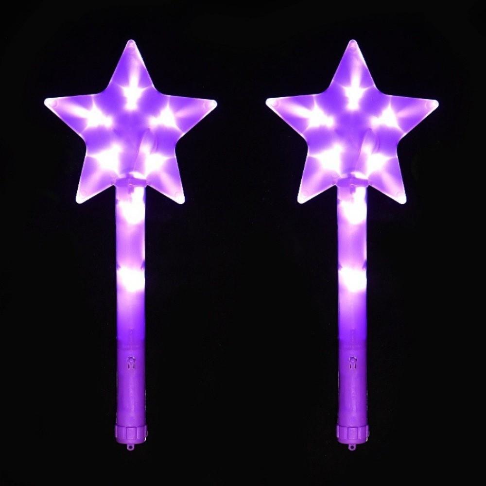 Three Lighting Modes Flashing Star Stick Five Point Star Light Up Wand Party Favors