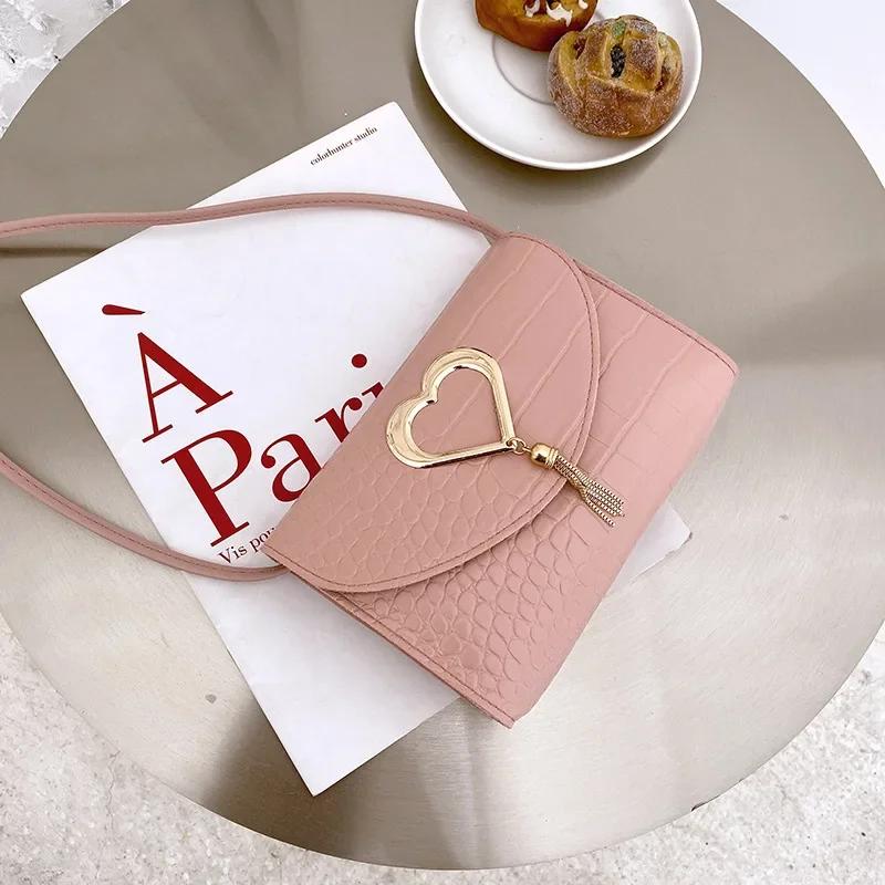 New Fashion Women Shoulder Bag Crocodile Pattern Handbags PU Leather Messenger Bag Solid Color Flip Cover Lady Small Square Bag