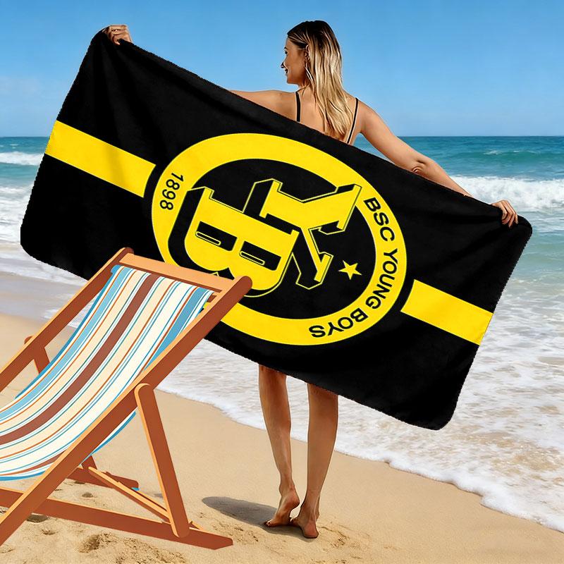Пляжное полотенце BSC Young Print, Большое мягкое быстросохнущее полотенце для пляжа, кемпинга, плавания