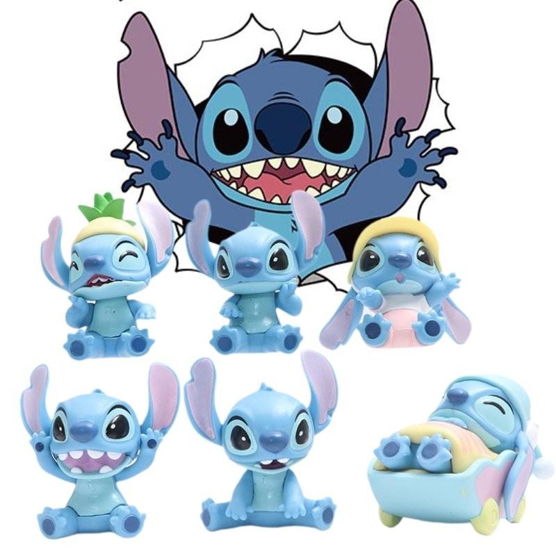 Charming Pvc Stitch Action Figures In Six Different Styles Perfect For Collectors