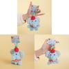 Elephant Adorable Apple Plush Keychain With Soft Fur Bag Ornament Gift Doll