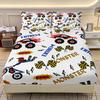 Разнообразный гоночный узор матрас трехкомпонентный цифровая печать комплект постельного белья для пары