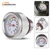 Новые крышки бензобака для мотоциклов M20x2.5 с указателями температуры масла 0-200, циферблат, черный/серебристый, сменные аксессуары