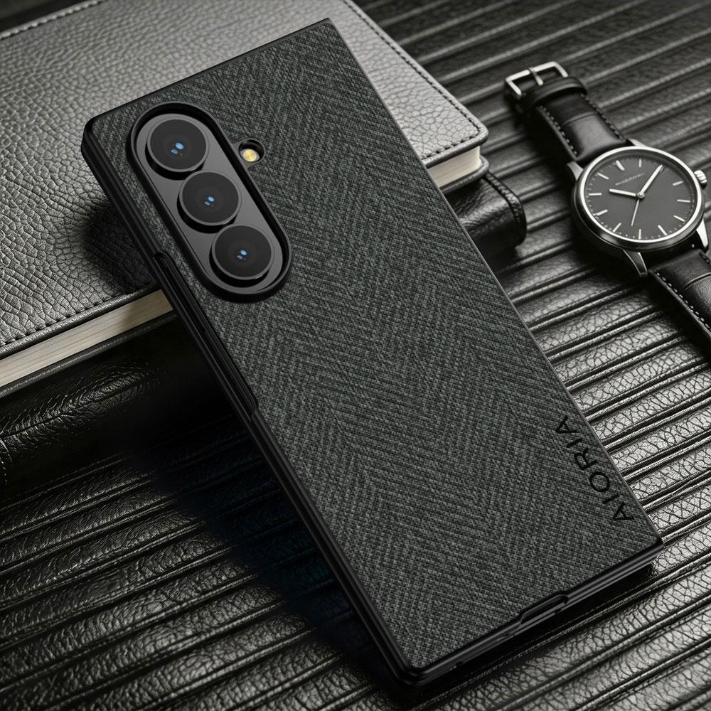Case for Samsung Galaxy Z Fold 8 Fold8 Ultra 7 6 5 4 3 Luxury textile Leather phone cover for samsung galaxy z fold 8 case capa