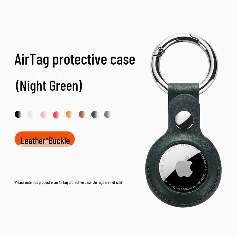 Apple AirTag 2-го поколения Кожаный Защитный Брелок и Чехол для Ошейника Питомца