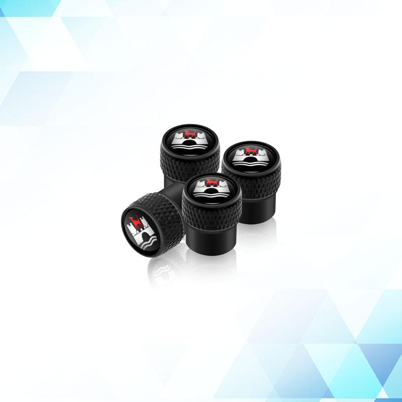 CJOZW1 4Pcs Car Wolfsburg Badge Wheel Tires Valve Caps Tyre Valve Stem Covers For VW Volkswagen Touareg Tiguan Golf MK4 MK5 MK6 MK7