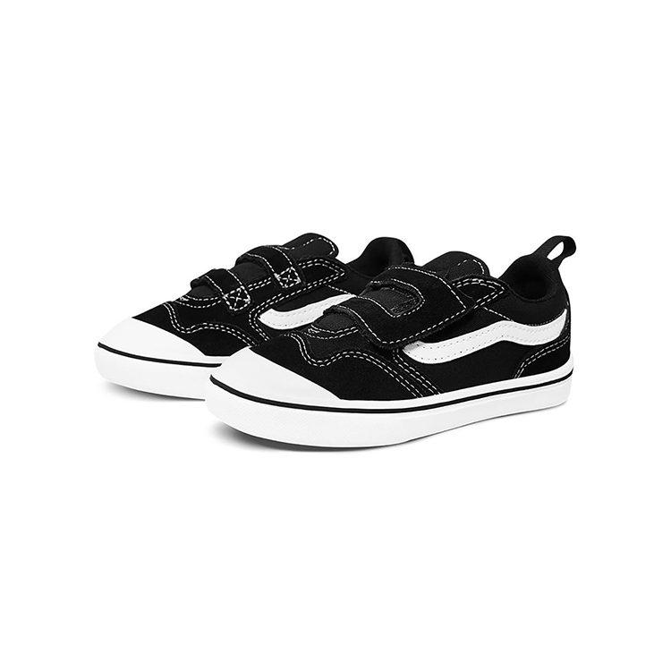 Vans Comfycush New Skool V Низкие кроссовки для малышей Черно-белые Младенцы и малыши VN0A4TZH6BT