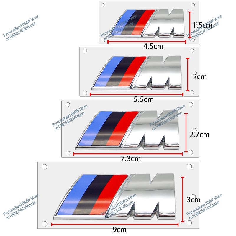 1PCS Car Fender Side Emblem Rear Trunk Badge M Logo Sticker For BMW G05 M M3 M5 M6 E46 E90 F30 G20 E36 E34 G20 G30 Accessories g1