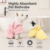 Quick Dry Pet Bathrobe Super Absorbent Pet Grooming Towel New Absorbent Pet Towel  Pet Grooming