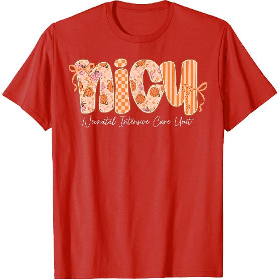 Nicu Nurse Cutest Pumpkin Fall Thanksgiving Nursing T-Shirt