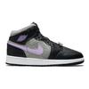 Детские кроссовки Air Jordan 1 Mid SE GS Houndstooth Black Lilac White DC7226-015