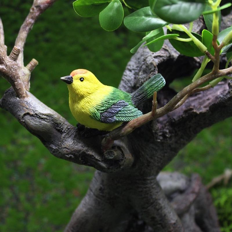 4Pcs/Set Birdie Figurines Micro Landscape Ornaments Bird'S Nest Bird Eggs Mini Gardening Bonsai Simulation Model Dollhouse Decor