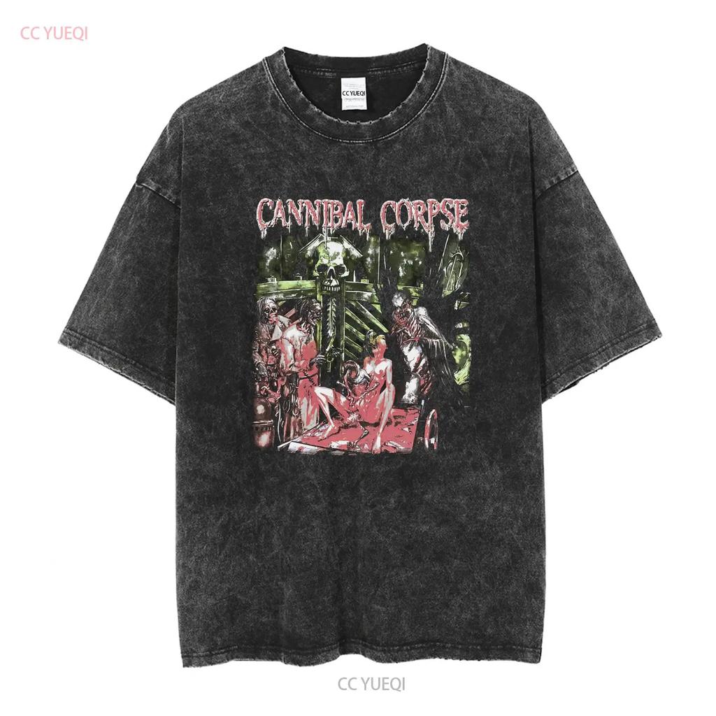 CANNIBAL CORPSE THE WRETCHED SPAWN НОВЫЙ Мерч группы Черная футболка с длинным или коротким рукавом винтажная Стиранная дизайнерская одежда Немного
