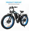 New Model DP2603-3000W Dual Motor 48V25AH26*4.0 Fat Tires Dual Suspension Adult Off-road All-terrain Electric Bicycle
