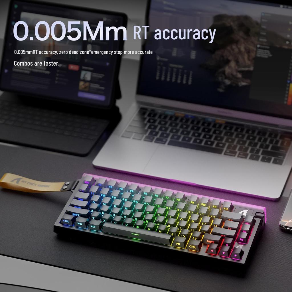 ATTACKSHARK R85HE RGB Киберспортивная проводная механическая клавиатура с лайтбоксом и низкой задержкой
