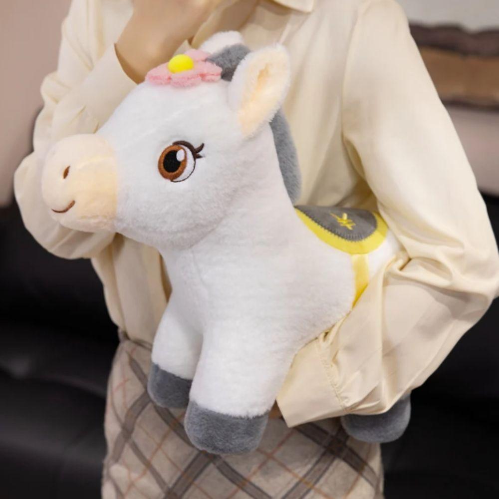 Cute Little Horse Pony Plush Toys Cozy Stuffed Cartoon Dollar Pony Blessing Occasion