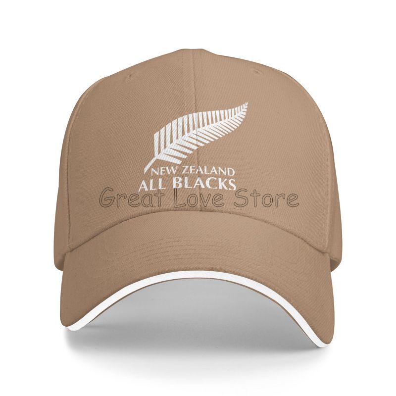 Новая Зеландия All Blacks Принт Сэндвич Бейсболка Унисекс Хип-Хоп Панама Летняя Защита от Солнца Папины Кепки Женские Регулируемые Кепки Snapback