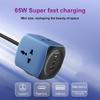 6 IN 1 Cube Design Power Strips 65W Super Fast Charging 2M Universal Standard Extension Cord Power Socket