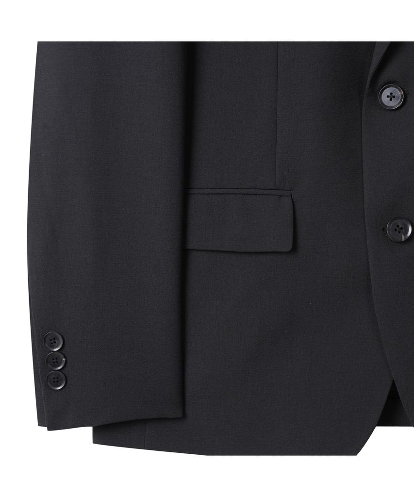 Customellow Black Slim Fit Summer Setup Jacket C9Jam25401Bkx