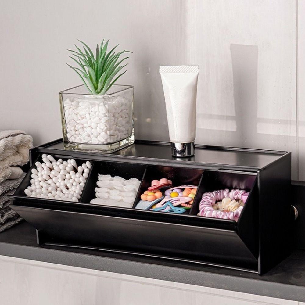 Магнитный ящик для хранения на холодильник без сверления, пластиковый боковой подвесной стеллаж для хранения, для ванной