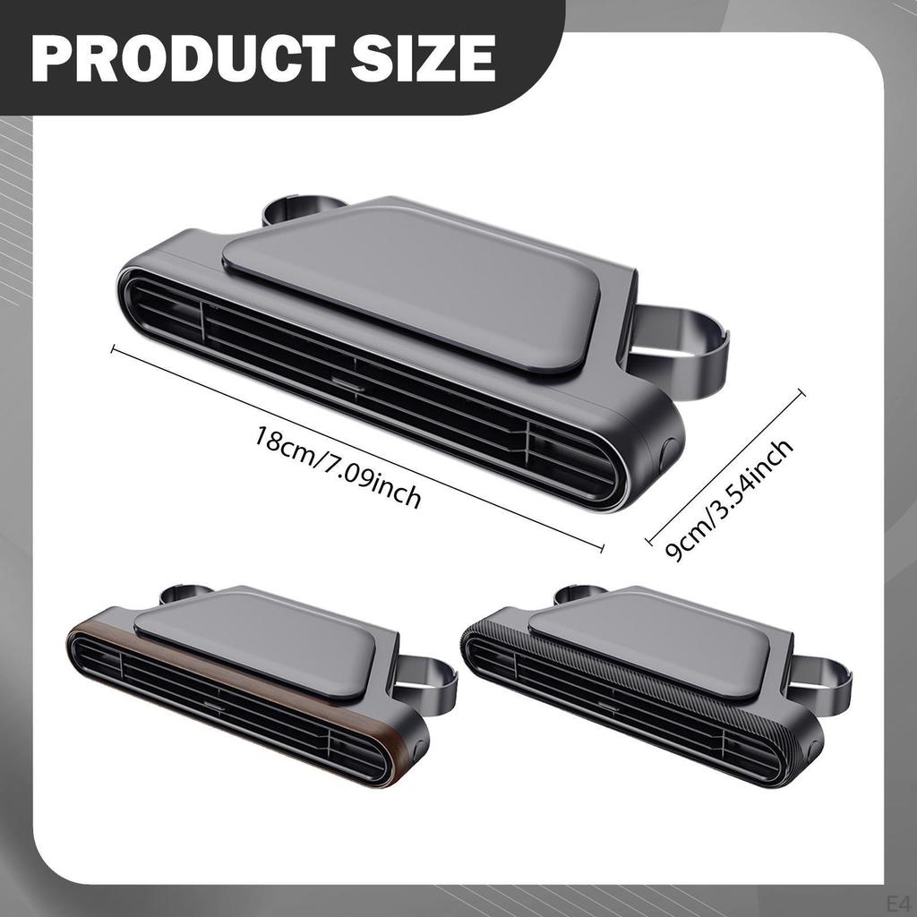 Cooling Fan for Backseat Easy Installation Speed Adjustable Air Circulation RV Driving