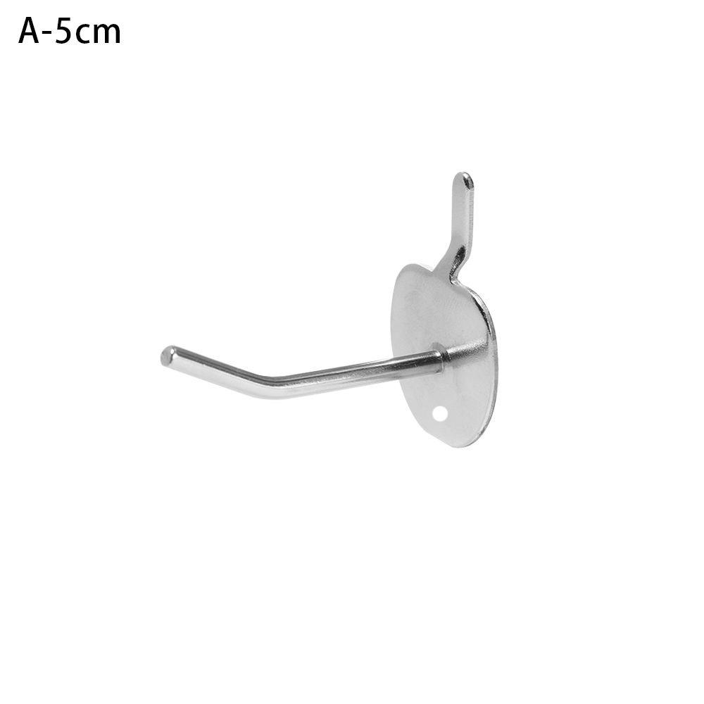 5Pcs Home Durable Holder Panel Perforated Retail Shop Peg Display Hooks Goods Shelf Storage Racks