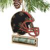 Cash Holder Football Helmet Charm Creative Helmet Wooden Party Supplies Christmas Helmet Money Holder Ornament For Birthday