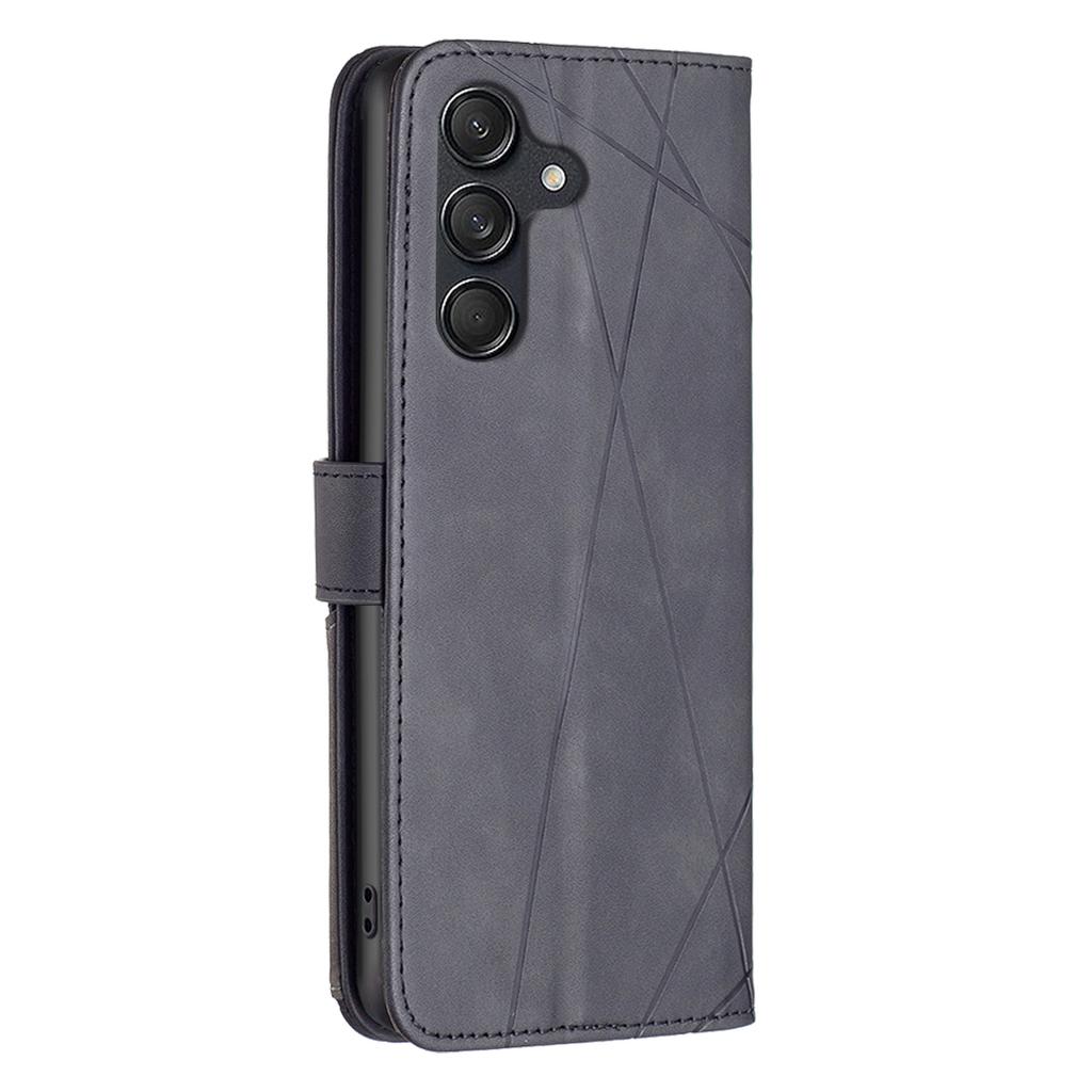 BINFEN COLOR Для Samsung Galaxy M55 5G/C55 5G/F55 5G Чехлы для телефонов Кошелек Подставка Геометрический тисненый кожаный чехол