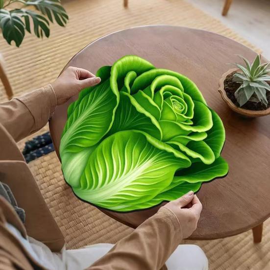 3D Цветочный Плейсмат Диатомовая Земля Абсорбирующий Обеденный Мат Термостойкий Реалистичный Цветочный Плейсмат для Обеденного Стола Кухонной Столешницы Декор Стола