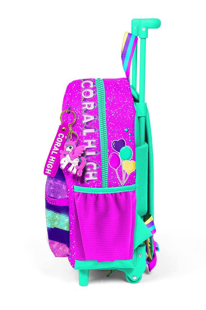 Рюкзак Minik Yuva Squeegee Pink Water Green Unicorn с рисунком и двумя отделениями 24058