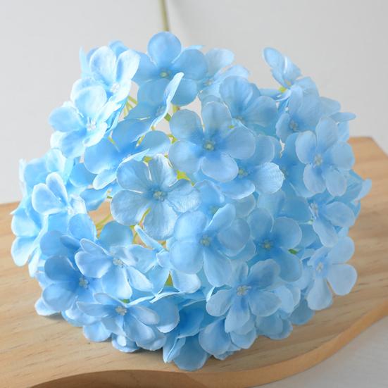 Real Touch Faux Hydrangea Flower 27" Large Fake Silk Hydrangea with Long Stem for Vase Wedding Party Centerpiece Home Table Decor