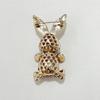 Rabbit Rhinestone Pin Brooch, Diamond Alloy Brooch, Little Rabbit Cute Animal Brooch Clothing Corsage