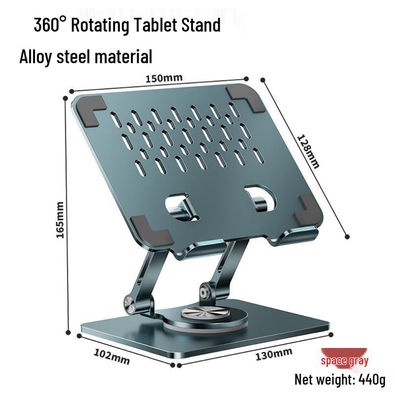 Adjustable Aluminum Tablet and Phone Stand for iPad and iPhone