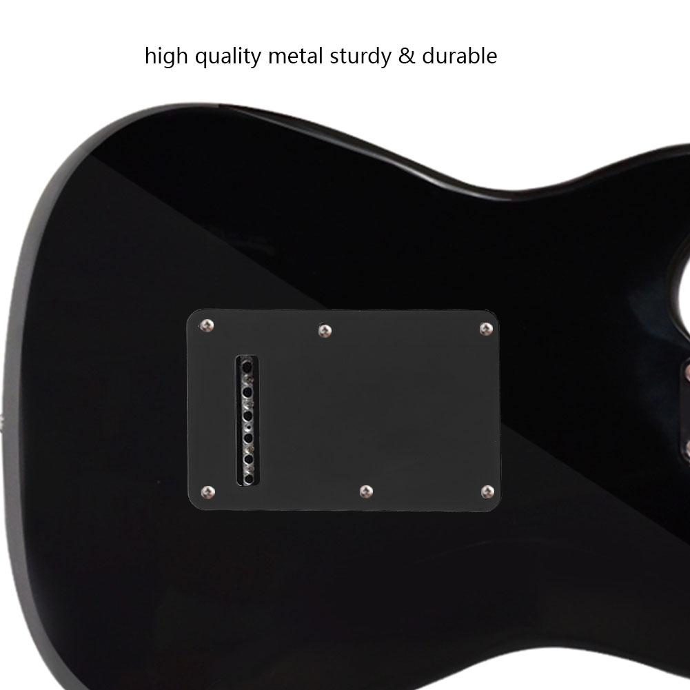 Накладка Тремоло Крышка Отсека Задняя Крышка для Электрогитары ST Стиля (черный)