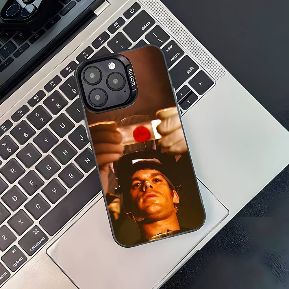 D-Декстер Морган Для Черного Конфетного Матового Чехла iPhone 17,16,15,14,13,12,11,Pro,MAX,Plus