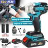 Makita Electric Wrench Set: Lithium Battery, Brushless Motor, Large Torque, Impact Air Cannon - 18V