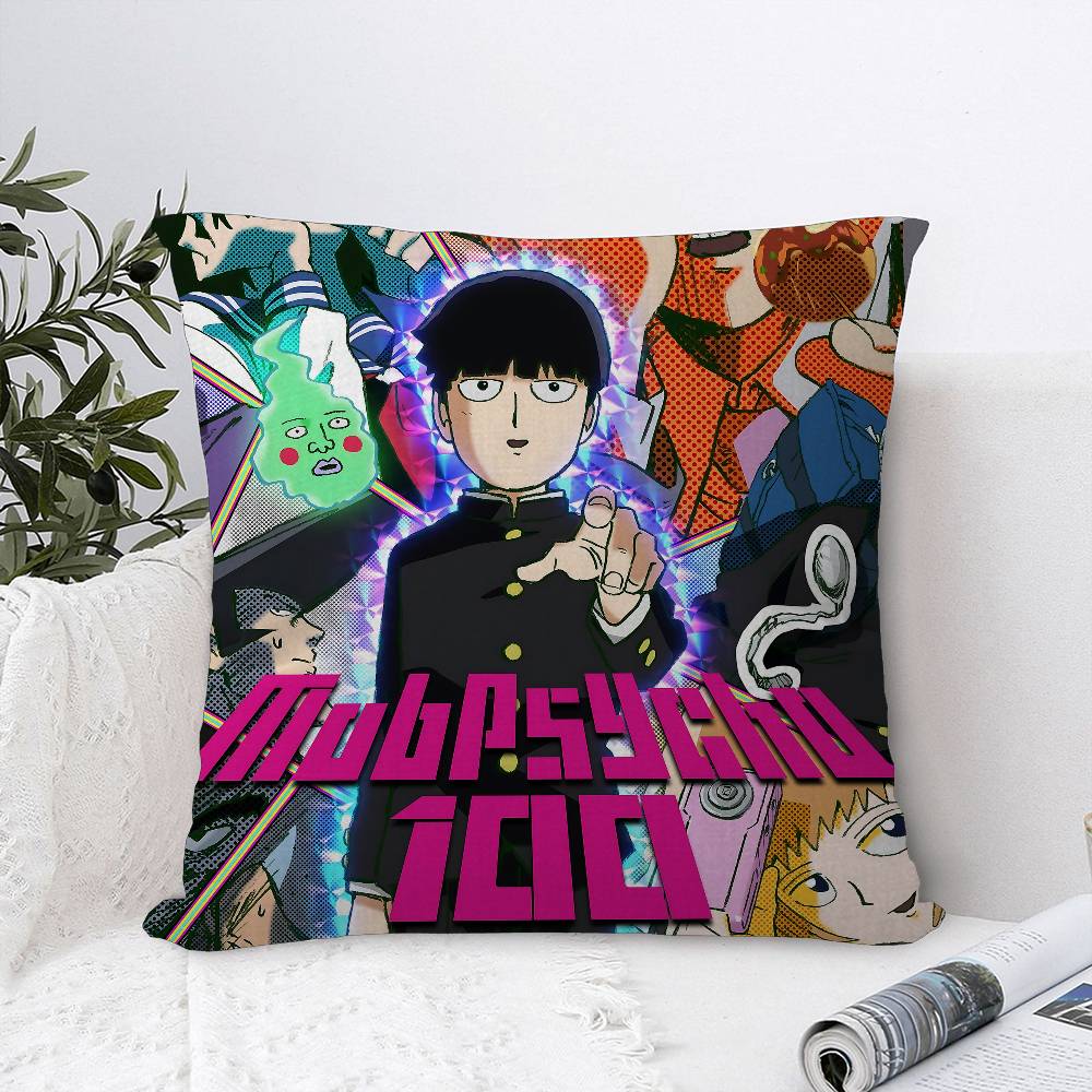 Japan Anime Mob Psycho Maple Design Cushion Cover Happy Autumn Harvest decor Holiday Decorati Pillow Cover