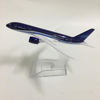 16 см Литая Металлическая Модель Самолета Boeing 787 Азербайджана Модель Самолета Игрушка для Рождественского Подарка Домашний Декор Коллекция