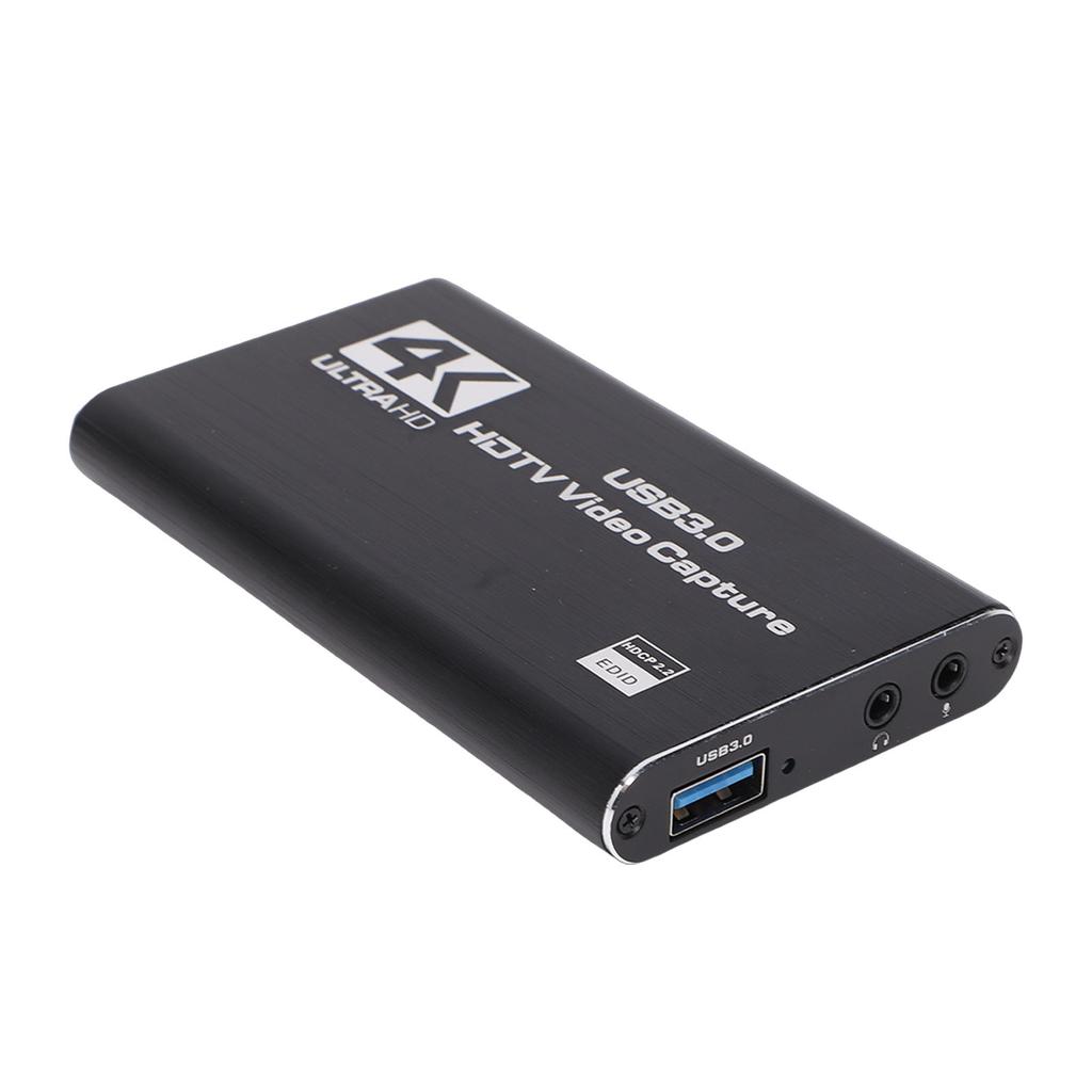 Карта захвата видео 4K, HDMI на USB 3.0, карта захвата игр с выходом Loop Out, 1080P 60FPS, вход для микрофона 3,5 мм