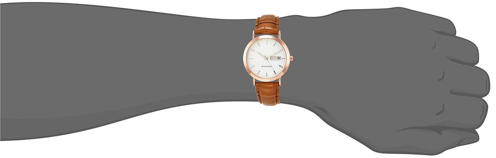 ARIAS Amalfi Dia A44M04 White Dial Brown Leather