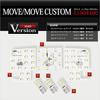 YOURS Daihatsu Move L150 L160 L175 L185 LA100 LA110 dimming LED Room Lamp Set special MOVE Custom Parts Accessories Dress Up DAIHATSU M (Yours) (with