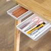 Self Stick Table Storage Drawer Organizer Box Plastic Pencil Tray Desk Hidden Storage Rack  Home