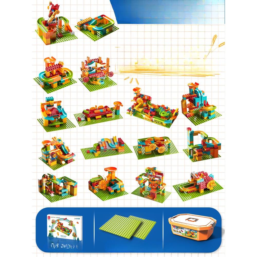 Slide Large Particle Building Blocks with Various Gears  Engineering Machinery Assembly Toys  Children's Early Education Aids