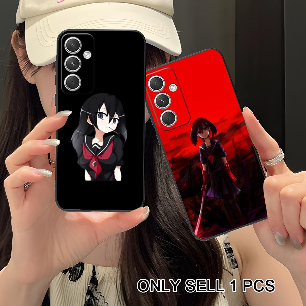 Матовый ТПУ чехол для мобильного телефона Akame Kurome для Samsung Galaxy S26 S25 S24 S23 S22 S21 S20 Note20 Plus FE Ultra Цветная крышка