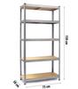Metal Storage Rack Set Of 2 Pcs 150 X 75 X 30 Cm Humberg Hr-810