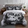 Постельное белье с волками, комплект: пододеяльник с животным принтом, мягкий пододеяльник с наволочкой для декора спальни, подарок на день рождения для мальчиков, подростков