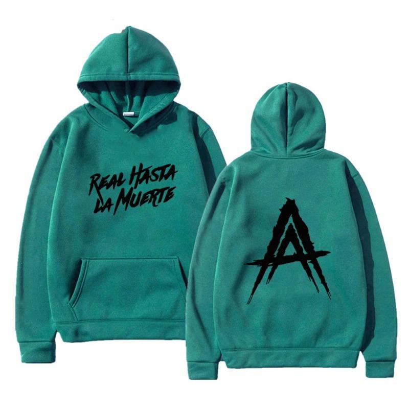 Anuel AA Album Real Hasta La Muerte Hoodies Hip Hop Hoodie Winter Tops Long Sleeve Harajuku Sudaderas