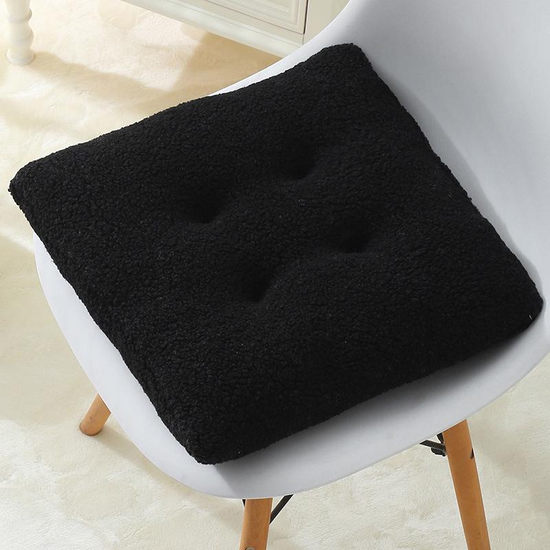 Extra Thick Fluffy Velvet Cushion Pad for Long Sitting - Large Round Chair or Floor Mat