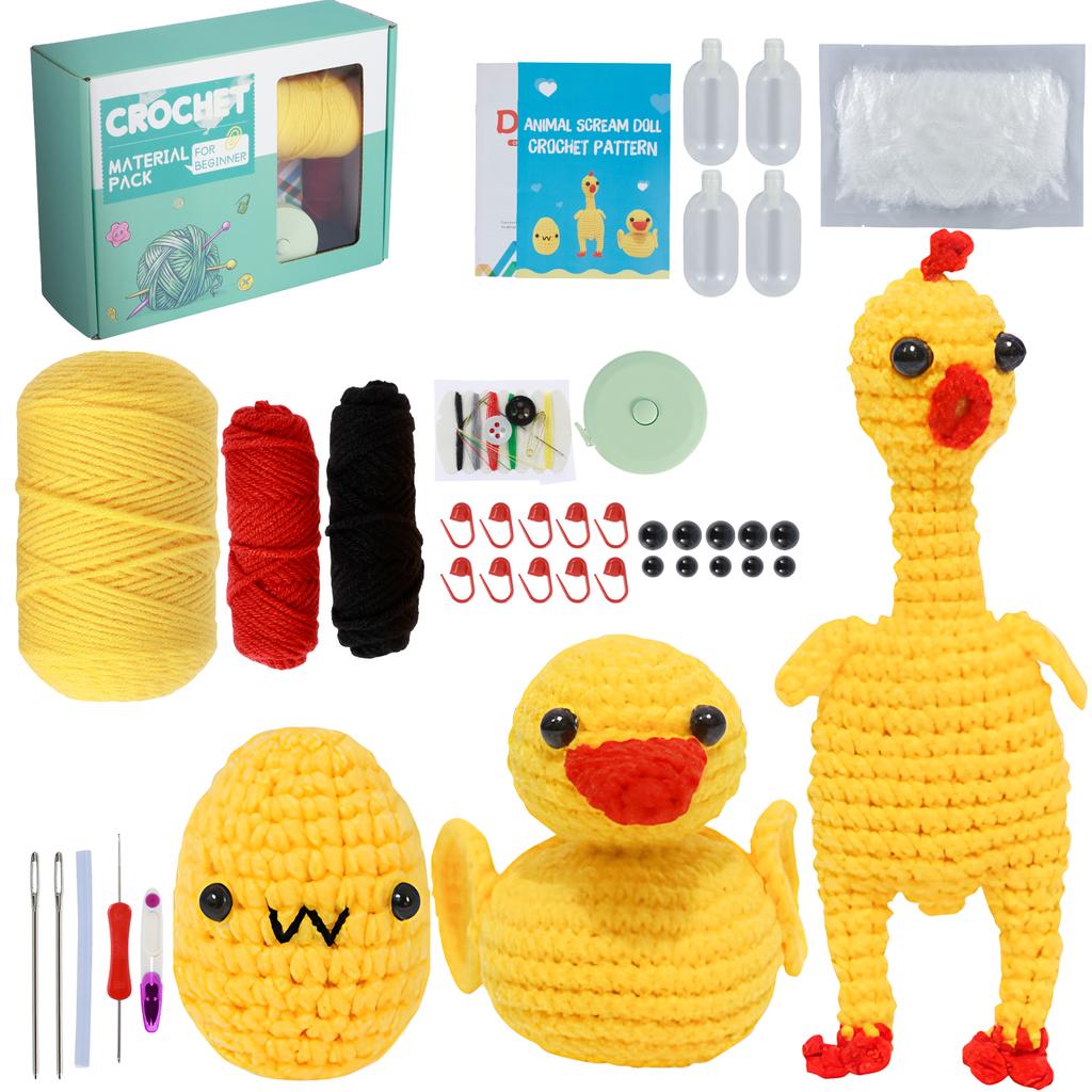 Knitting Crochet Hook Set Handmade DIY Craft Sewing Tool Animals Crochet Kit Portable Sewing Knitting Tools Valentine's Day Gift